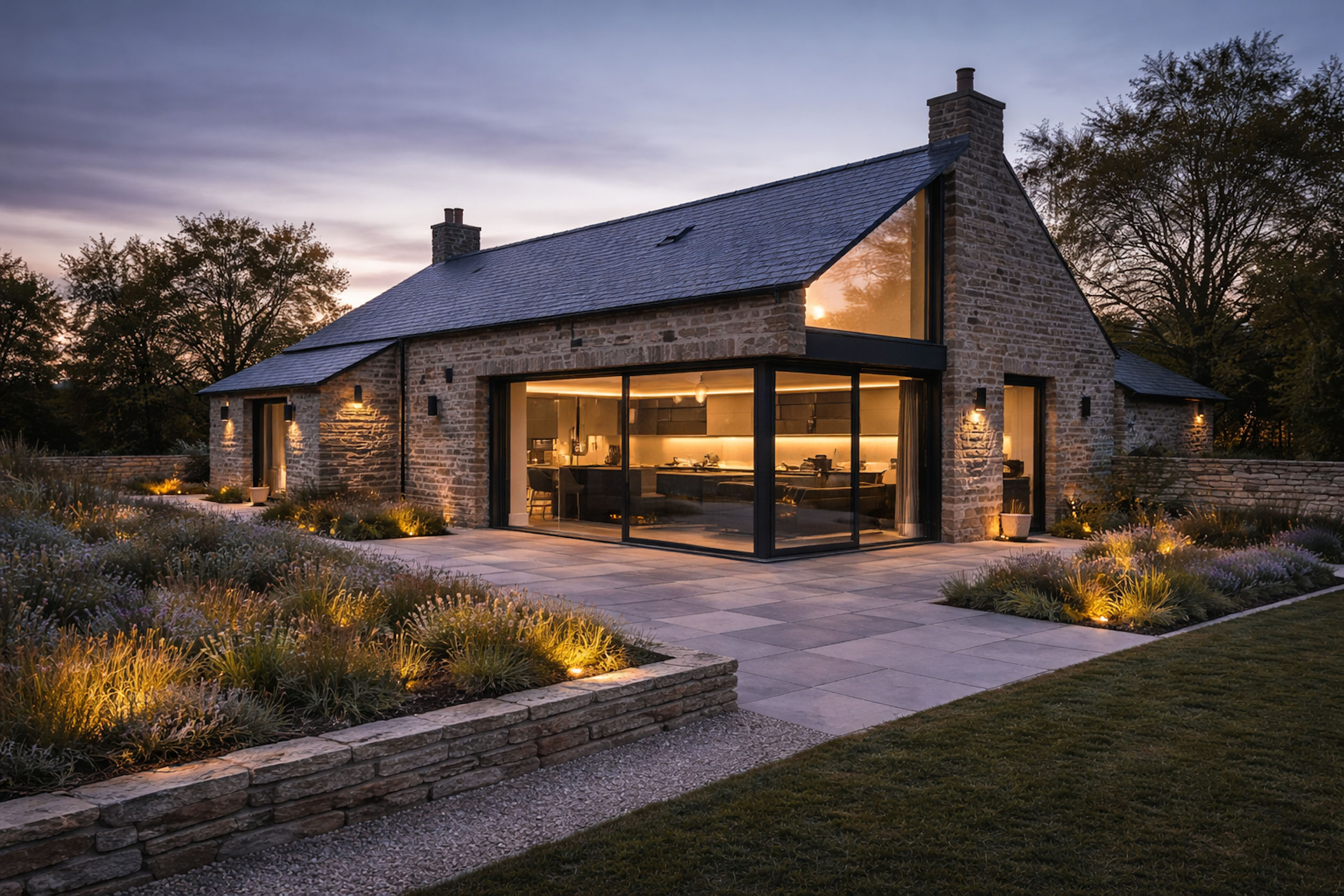 Our work spans bespoke one-off homes, sensitive conversions, and small-scale residential developments.